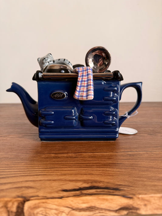 Vintage teapot decor by teapot pottery  England 1995