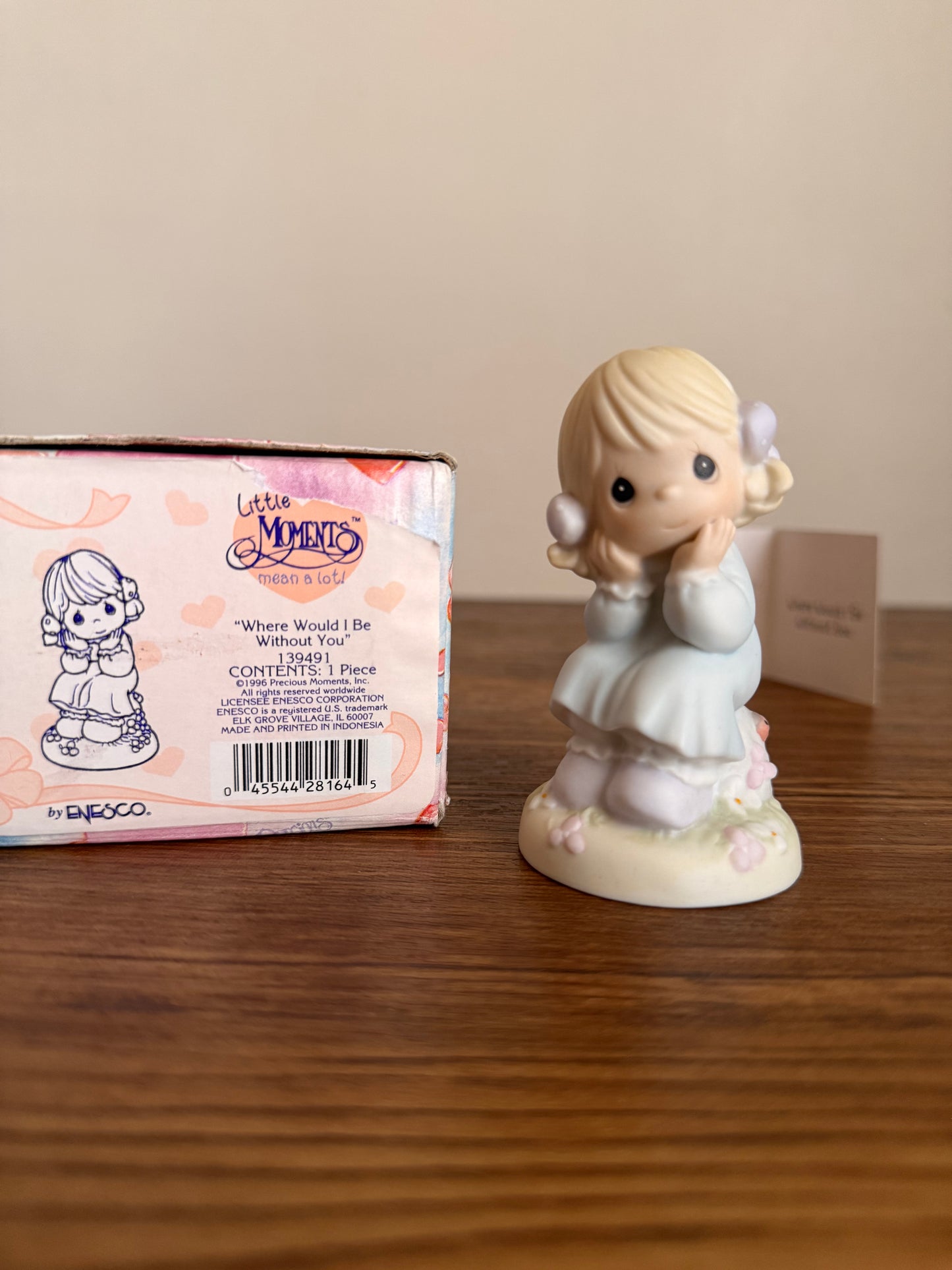 porcelain girl figure by Precious Moment- Indonesia 1996