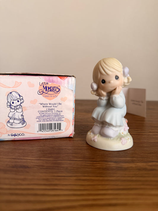 porcelain girl figure by Precious Moment- Indonesia 1996