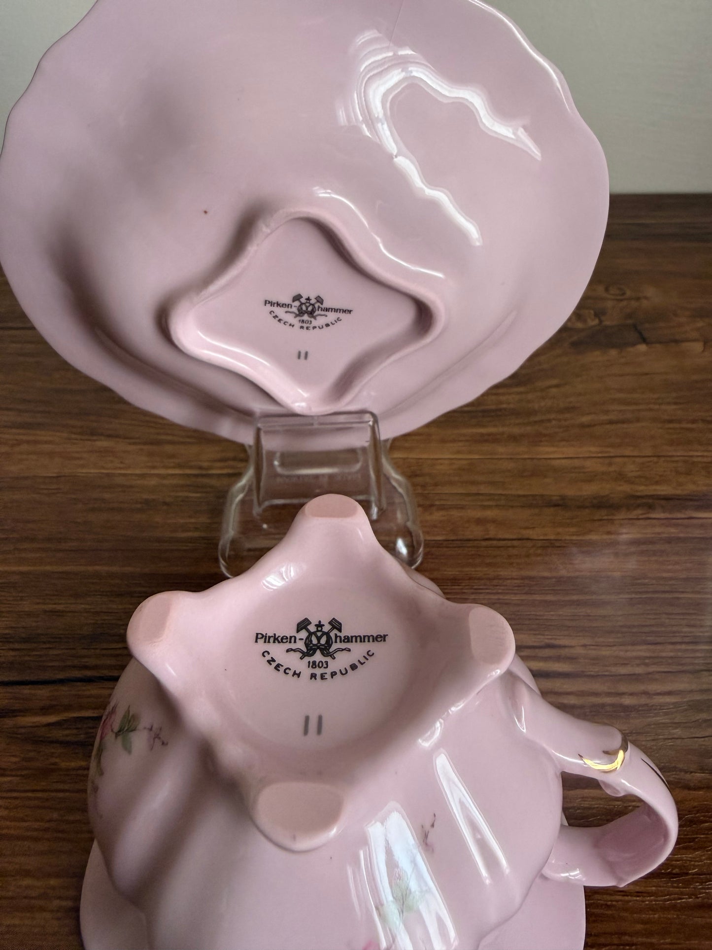 Tea cup & saucer By pirken hammer - Czech Republic 1991