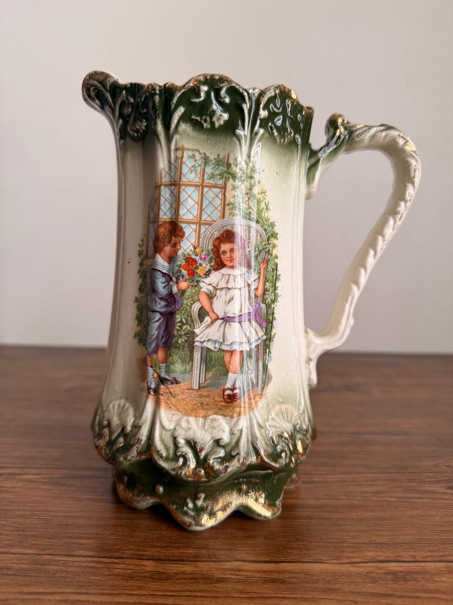 Vintage Victorian style water pot