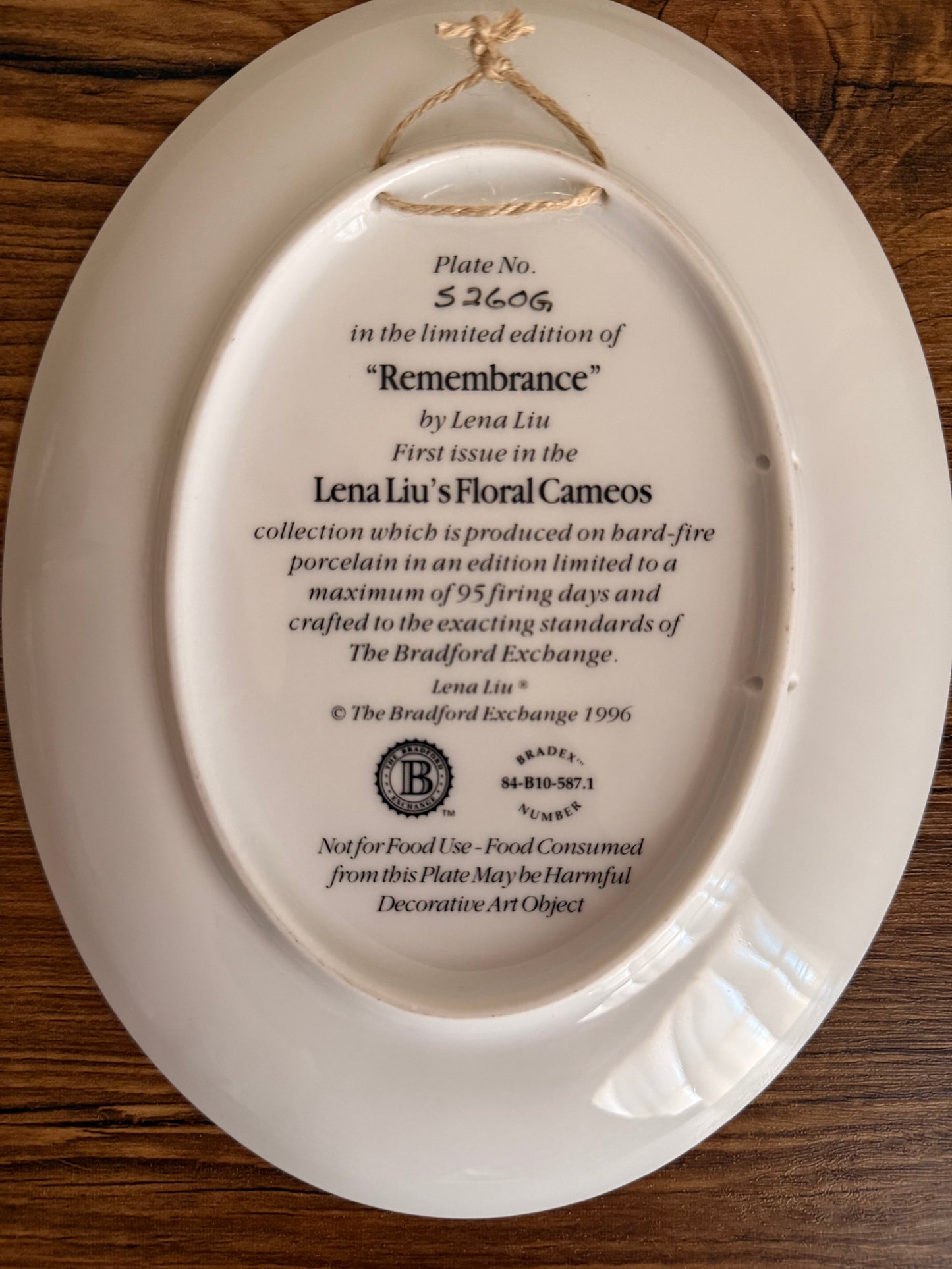Hang plate ( Remembrance ) USA 1996