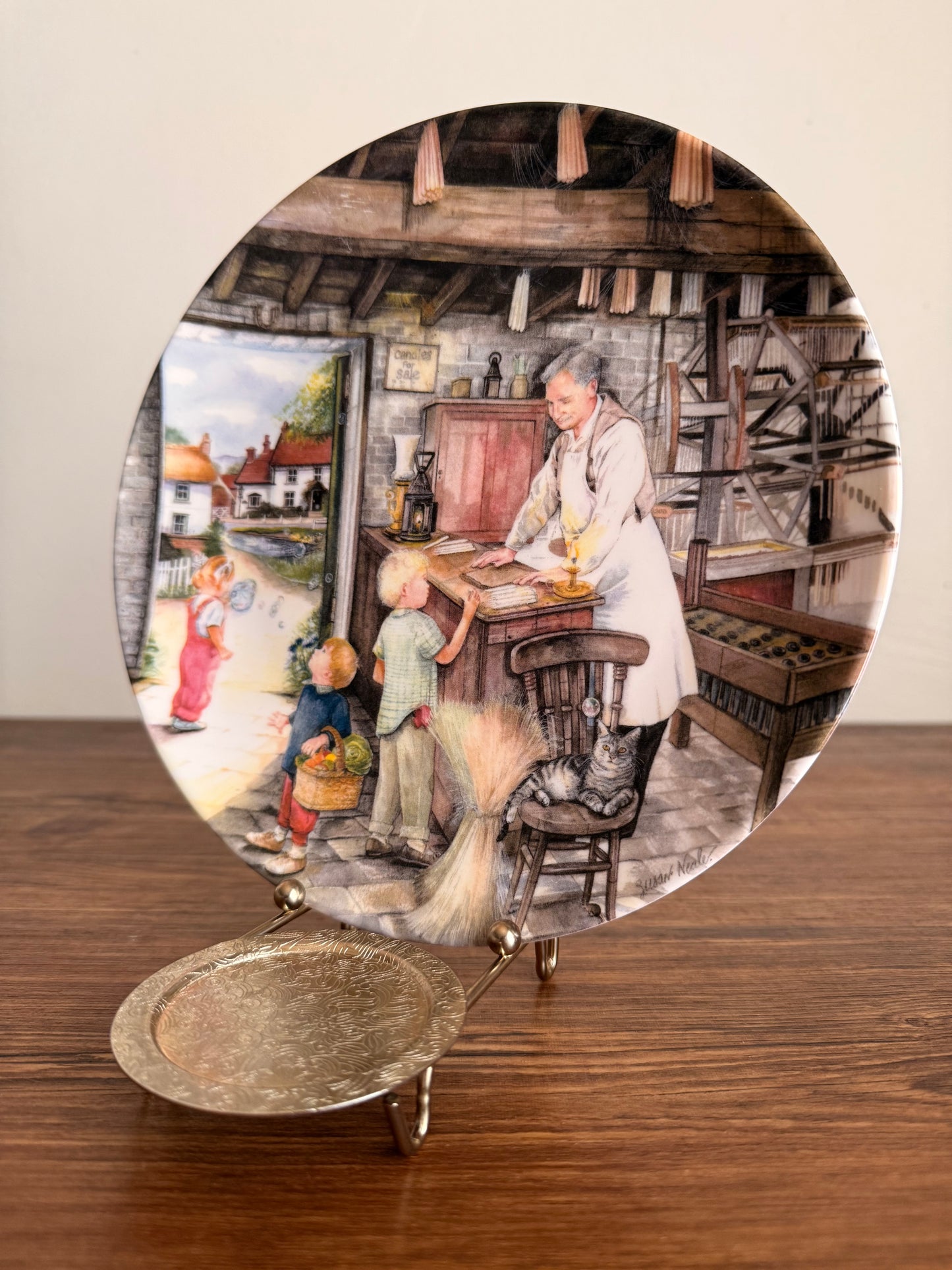 The Candle Maker plate - Royal Doulton England 1991