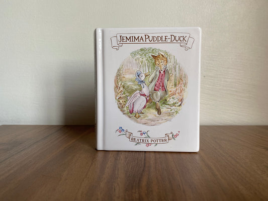 vintage Porcelain Coin Bank Book Royal Albert England- 1990
