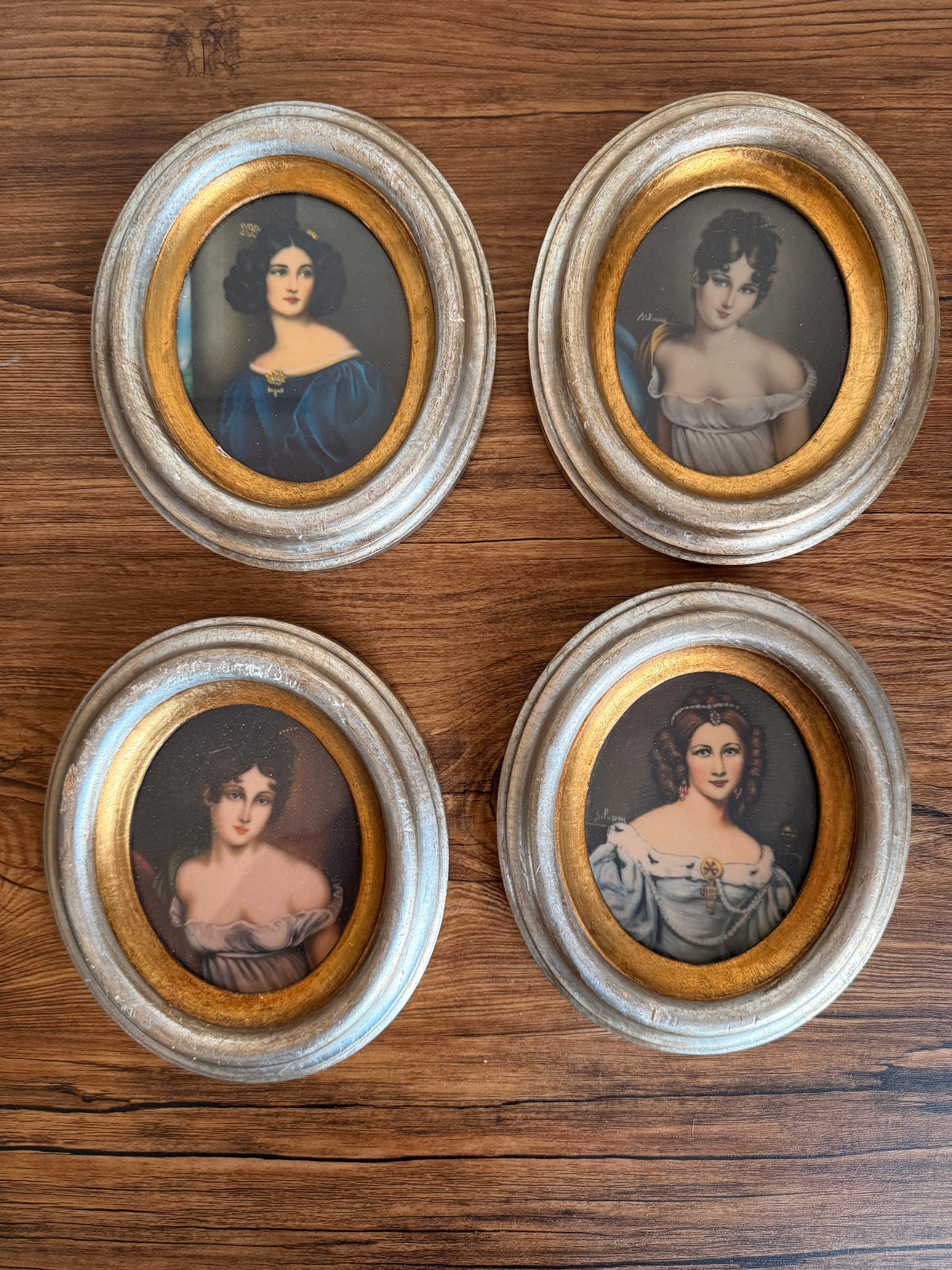 Wooden 4 frames by. Berkeley House made in italy 1960s