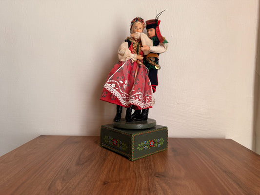 music box of polish dancer couple 1960S